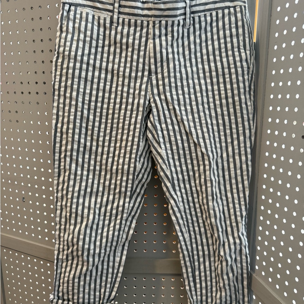 Tommy Hilfiger Black and White Striped Chinos